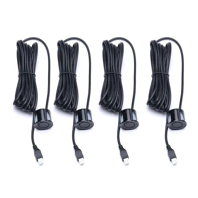 Kit de 4 Sensores de estacionamento AUTO com led e aviso sonoro SELADO