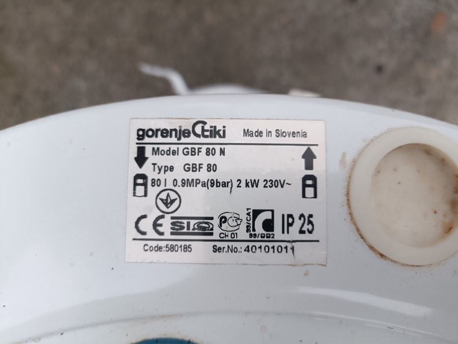 Бойлер Gorenije GBF80N не робочий