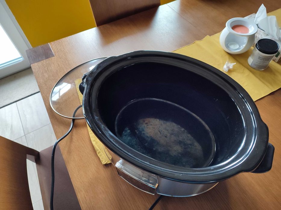 Wolnowar Garnek ceramiczny Slow Cooker Yoer INOX LCD 320W 6,5L