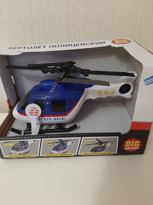 Вертолет полицейский Big Motors 2018-1Е