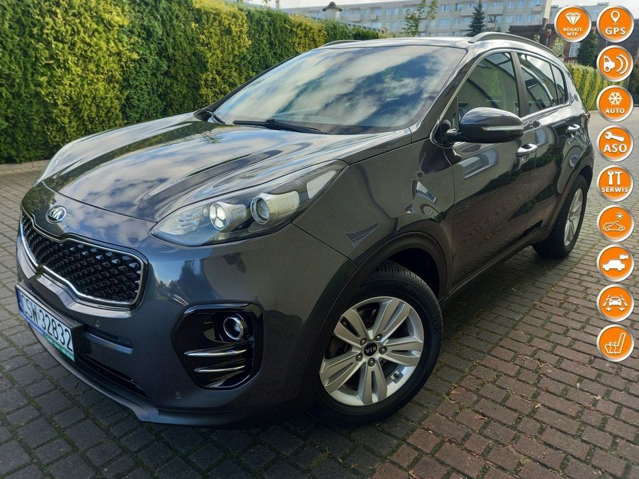 Kia Sportage Ledy Skóry Panorama Duża Navi Kamera 4xGrzane Fotele FullOpcja Zadbana