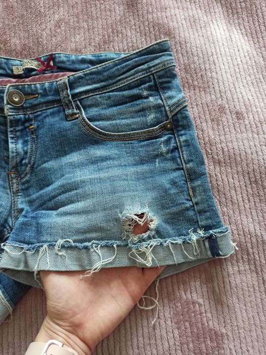 Krótkie jeansowe szorty spodenki Stradivarius XS 34