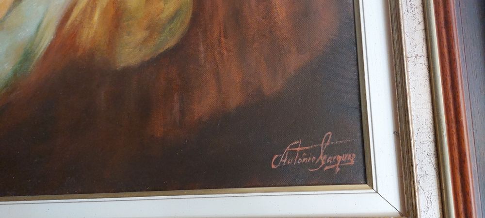 Pintura a óleo em tela