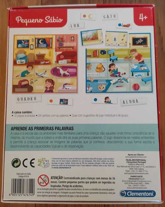 Jogo Aprende as primeiras palavras