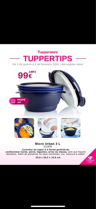 Tupperware Micro Urban 3lt