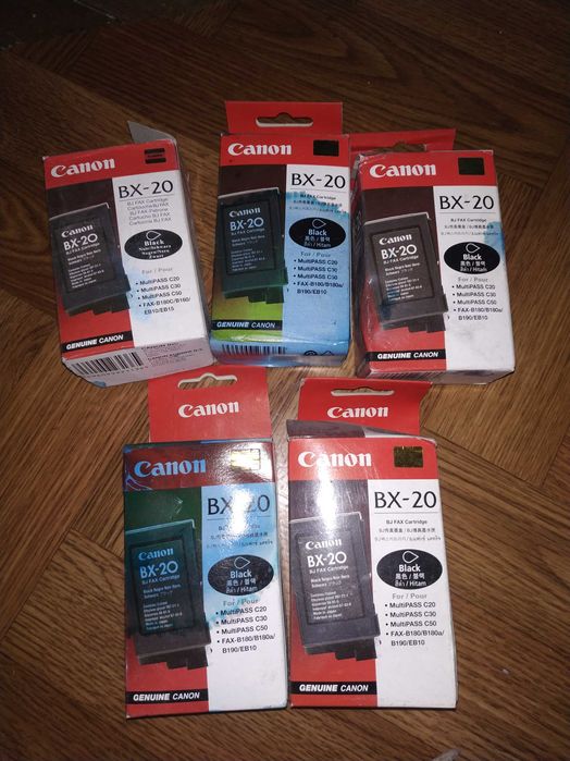 нові картриджи для принтера факса canon bx-20 ціна за все