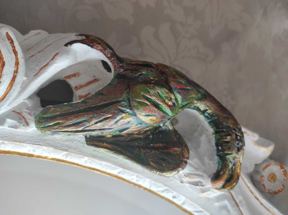 Espelho oval biselado