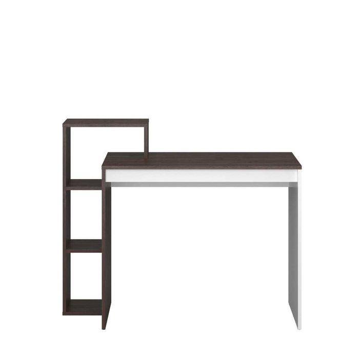 Стіл письмовий, дуб, графіт, темне дерево. 100х90х40