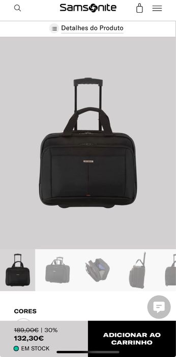 Samsonite MalaGUARDIT 2.0 Pasta com Rodas para Portátil 17.3" Preta