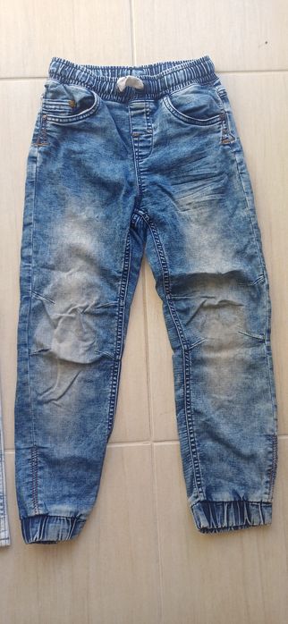 Jeansy chłopięce, rozm. 128, 2szt., H&M, Coolclub