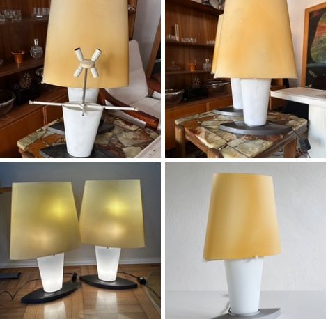 Daniela Puppa dla Fontana Arte lampa stolowa 3064 Memphis