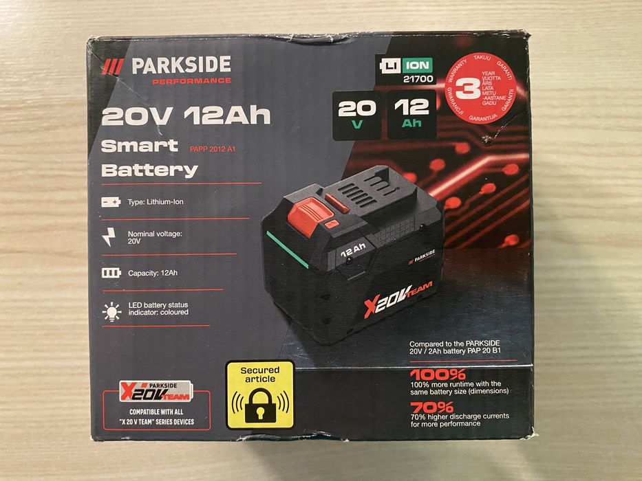 Акумулятор PARKSIDE PERFORMANCE 20V 12Ah Smart PAPP 2012 A1