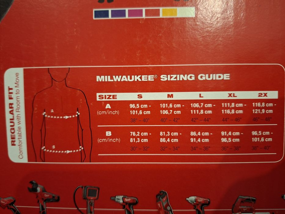 Bluza Milwaukee XL + bateria + ładowarka