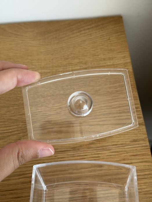 Caixa de acrílico para cotonetes
