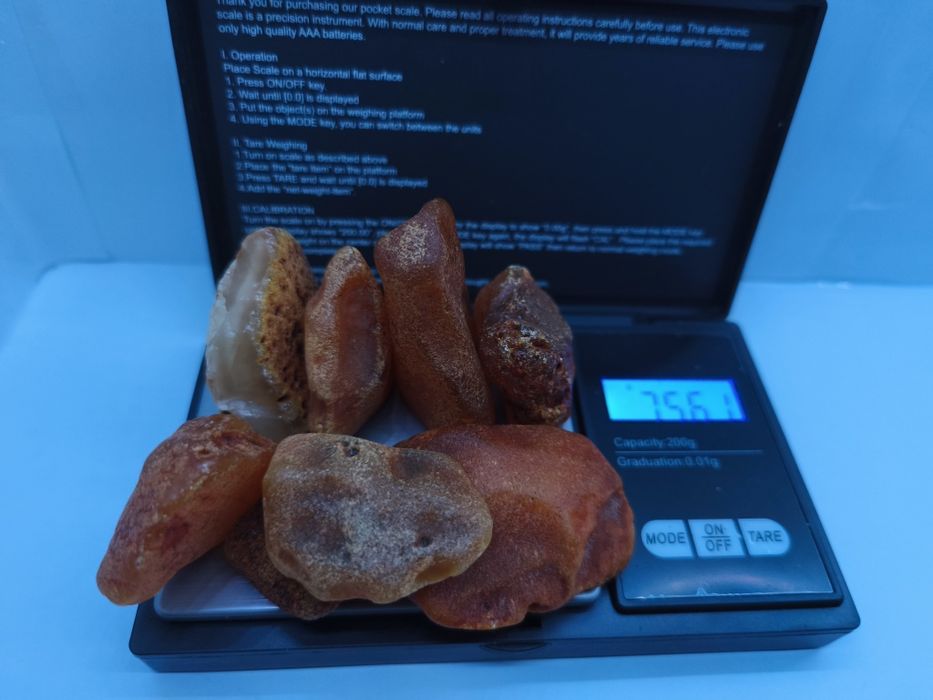 Bursztyn Surowy Bałtycki