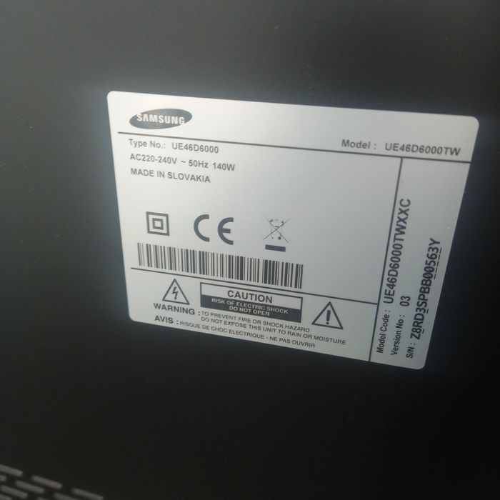 TV Samsung 3d avariada