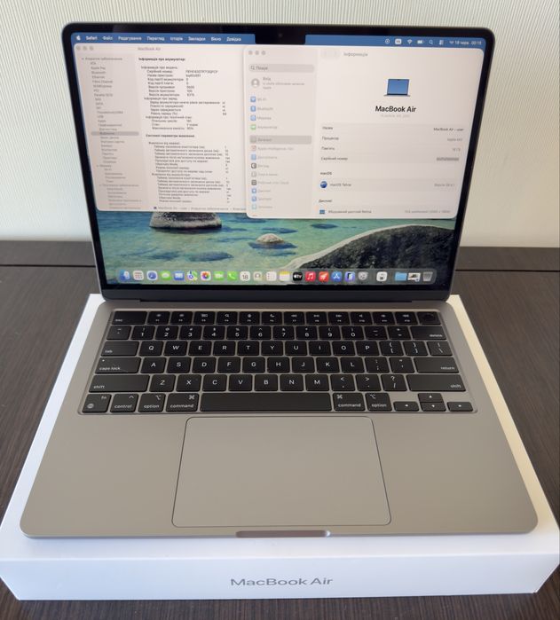 Ідеал!Гарантія 1 рік!Macbook Air M3 13.6” 16/256Gb Space Gray