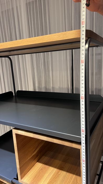Regal loftowy loft drewno drewniany metal
