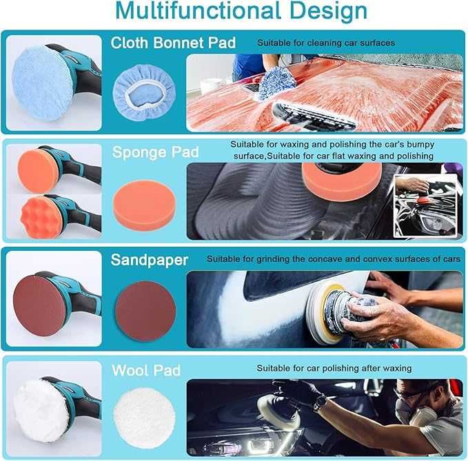 Polerka samochodowa akumulatorowa