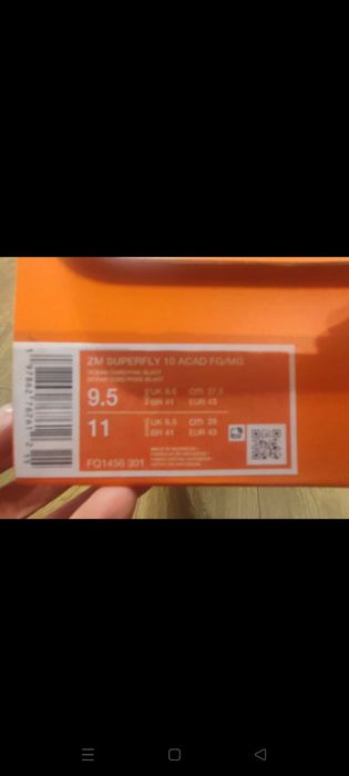 Korki piłkarskie Nike ZM superfly FG/MG rozmiar 43