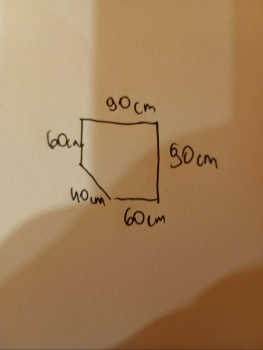 Szafa narożna ze słupkiem