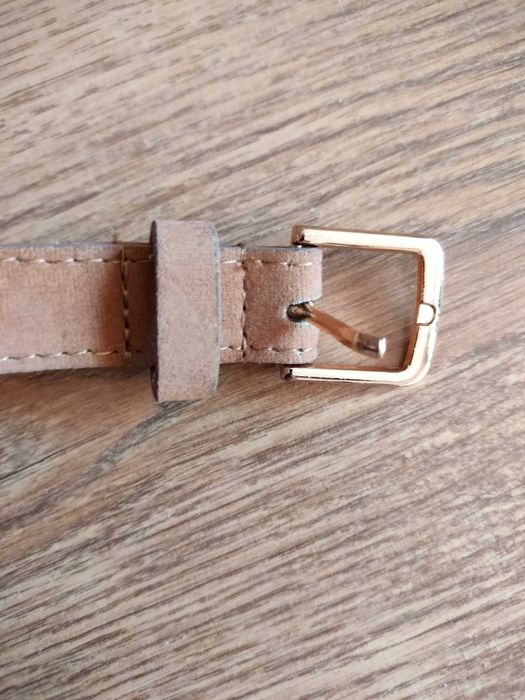 Jasnobrązowy pasek damski szer 1,9 cm