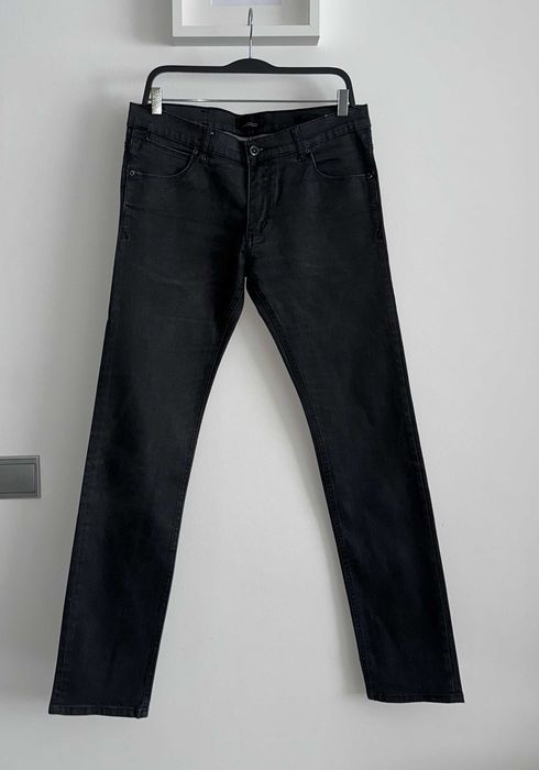 r. 42 / r. XL / Zara czarne proste spodnie