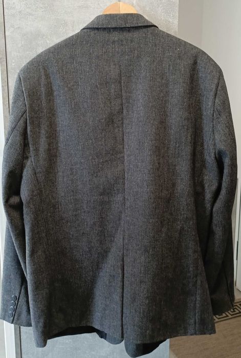 Marynarka męska szara/prążki r. 56/182