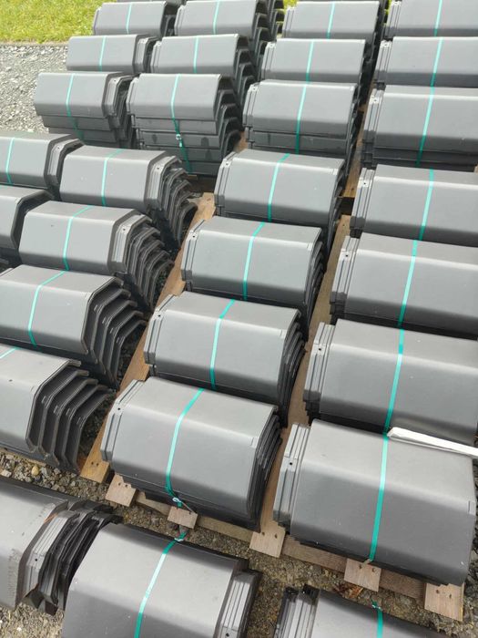 Dachówka Brass Turmalin Antracyt płaska