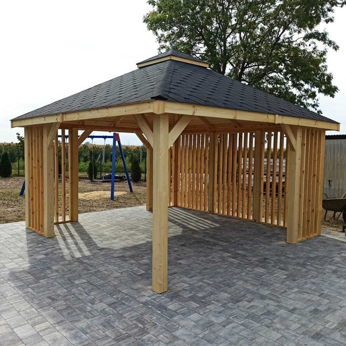 Altana altanka ogrodowa drewniana "Sardynia" 4x4