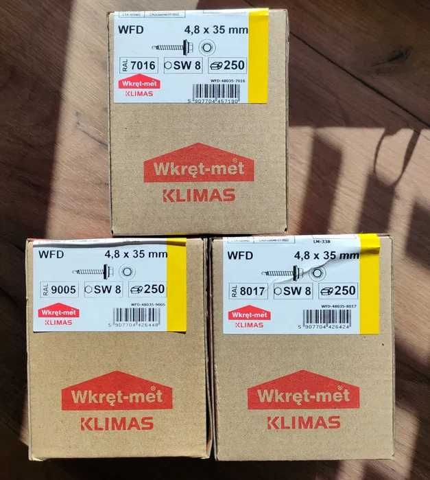 wkręt farmerski do blachy wszystkie kolory 4,8x35 mm