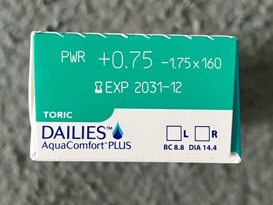 Dailies AquaComfort Plus Toric +0.75 -1.75x 160