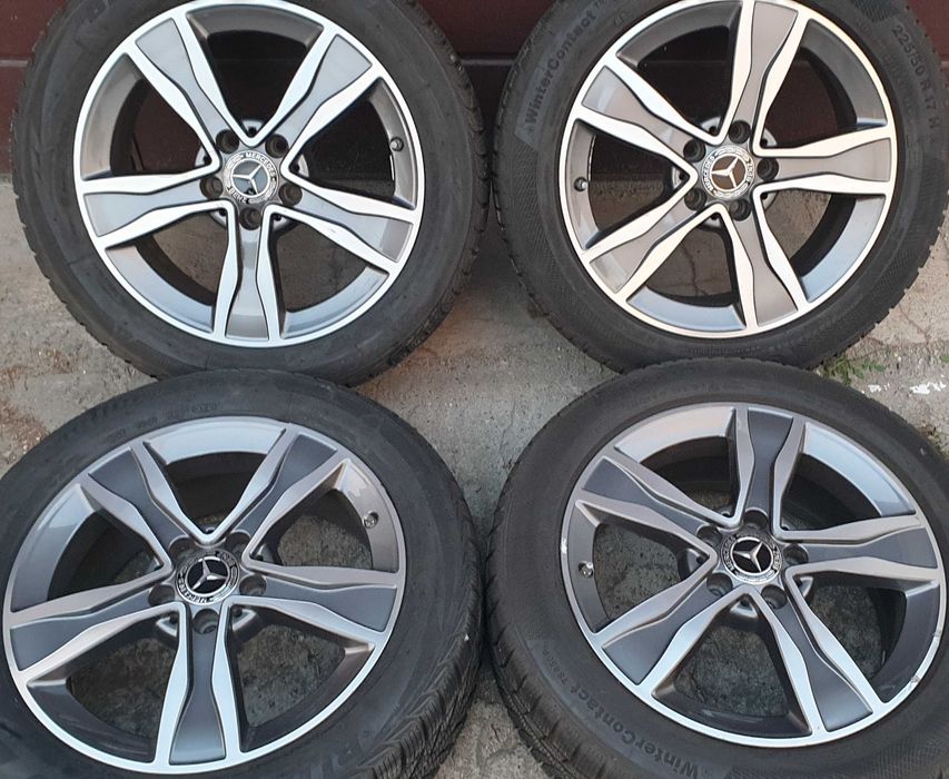 Alufelgi Mercedes 17 5x112 7J ET 48.5 Felgi czujniki tpms W205 E C S