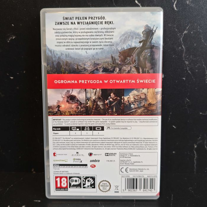 Wiedźmin 3 Dziki Gon Nintendo Switch DARMOWA DOSTAWA