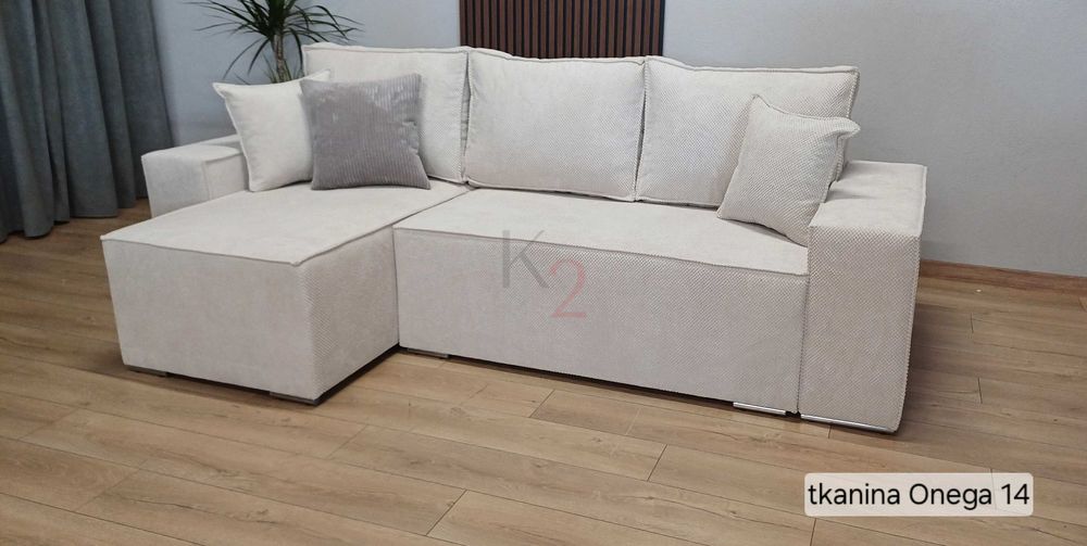 Narożnik FABIO Bonell sztruks USB rogówka sofa szybka dostawa +gratis