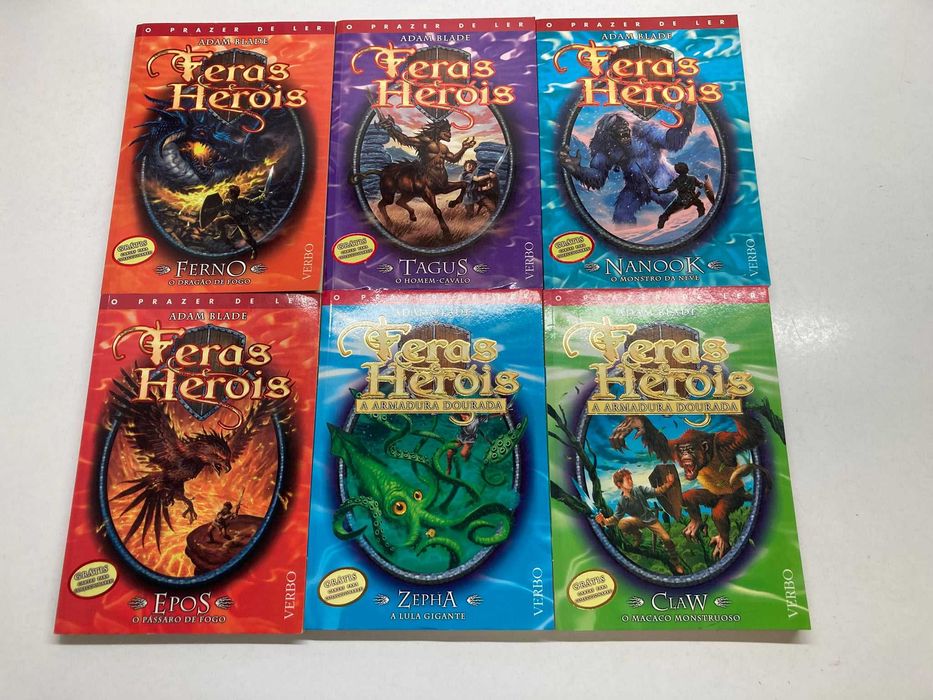 6 Livros - Feras & Heróis (ctt registado incluido)
