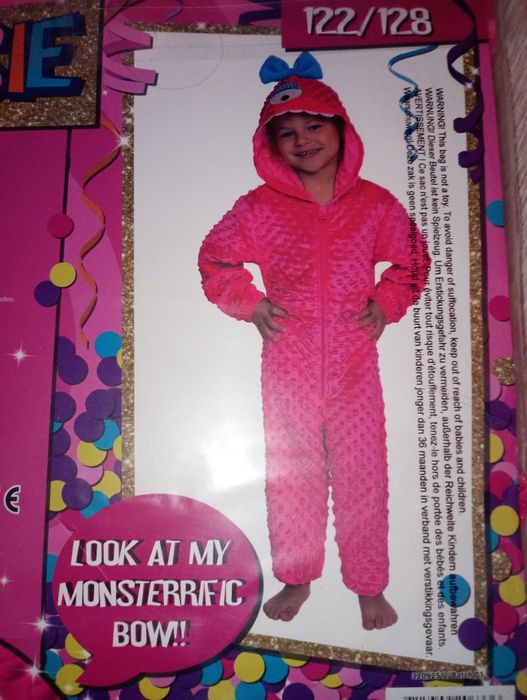 Nowe onesie kostium karnawałowy, piżamka 122/128