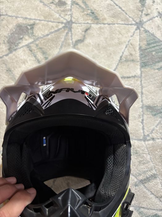 Capacete de Cross / Enduro NAVA – Praticamente Novo!
