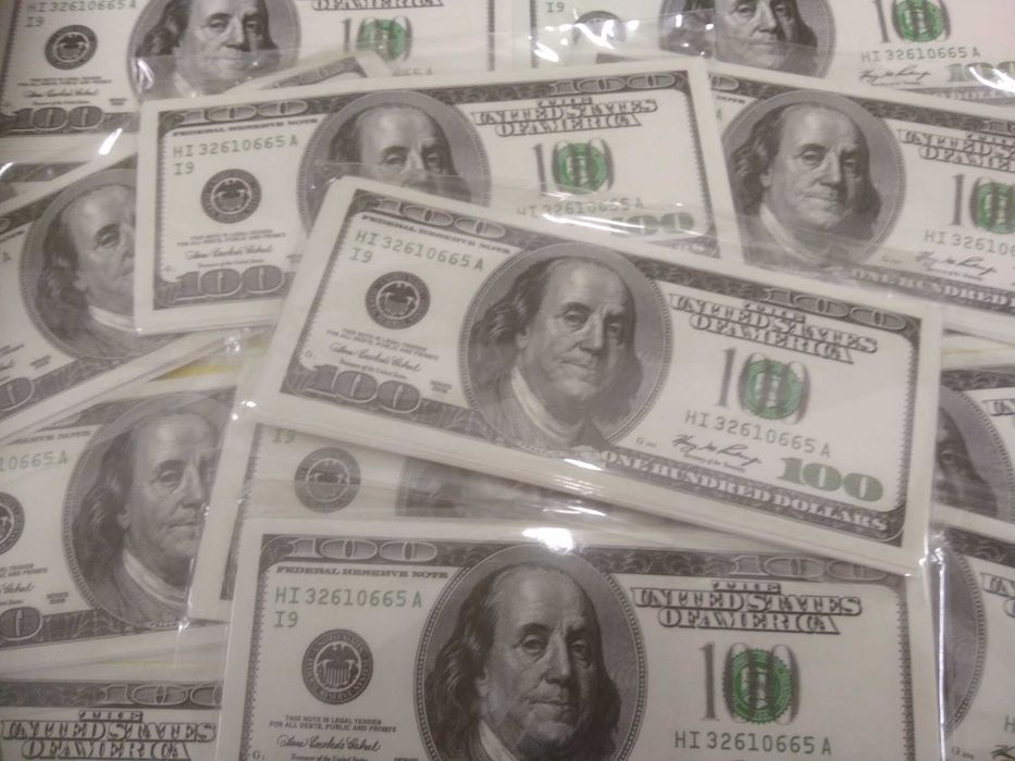 Наклейка на Авто 100 Долларов, Череп, Lucky Strike