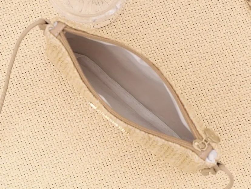 Torebka pleciona słomkowa słomiana letnia hit lata na zamek boho