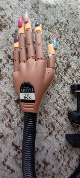 Mão de treino, manicure