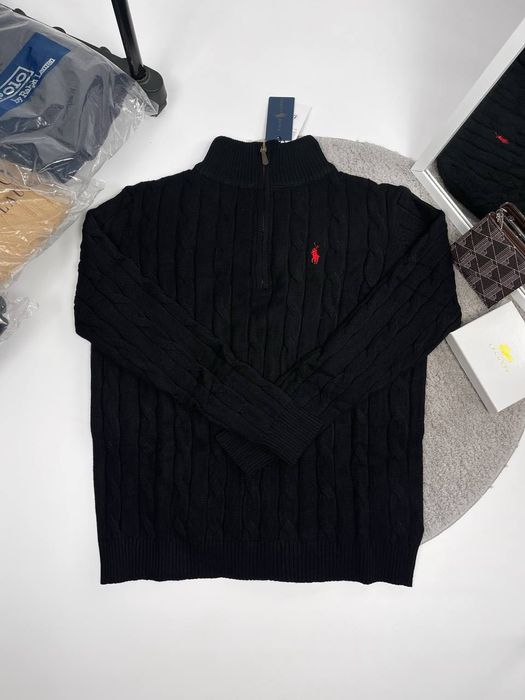 Светр Polo Ralph Lauren 1/3 зіп чоловічий M–XL + подарунок