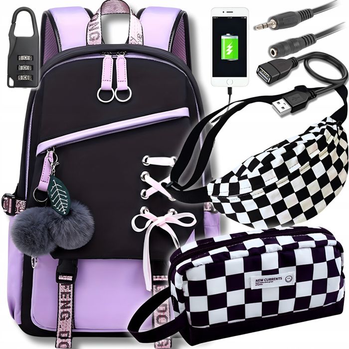 Plecak szkolny 7w1 SUPER CENA