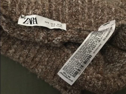 ZARA - Top de alças em malha torçal