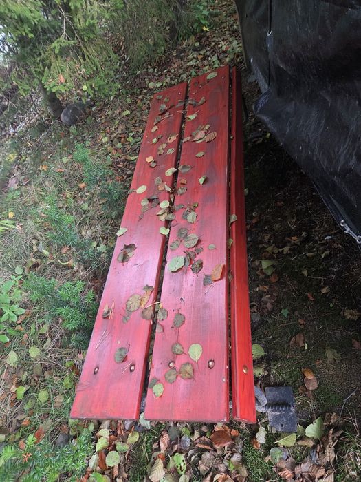 Dwa stoły czterosobowe i ławka szt 1