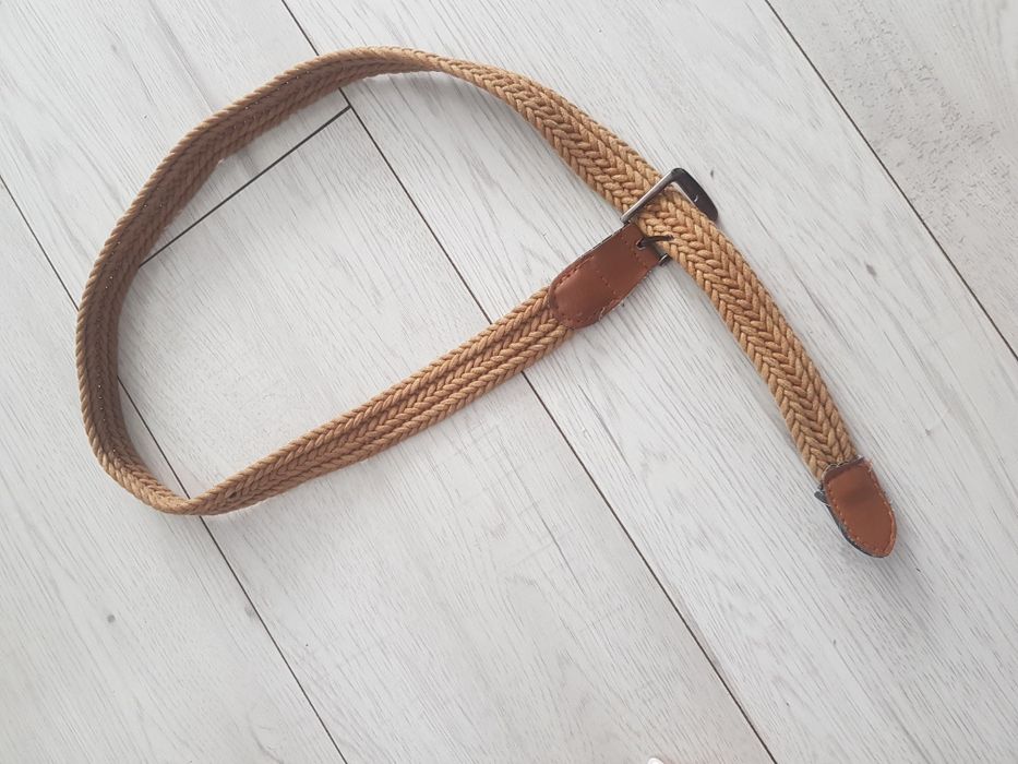 Beżowy pasek dł 100 cm