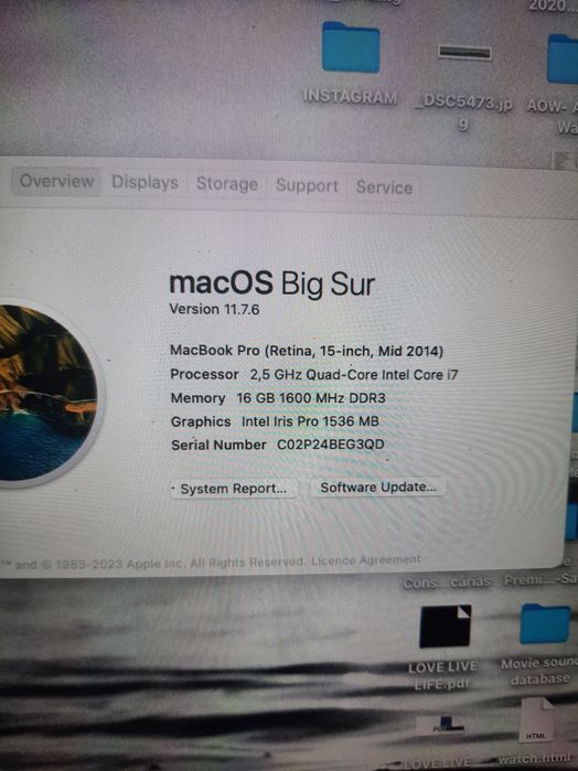 MacBook Pro 15 I7 16GB 512SSD Como novo