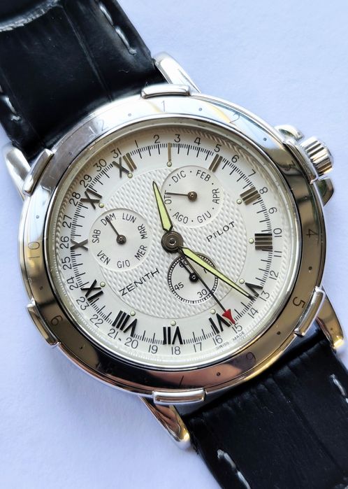 Oryginalny szwajcarski zegarek Zenith Pilot
