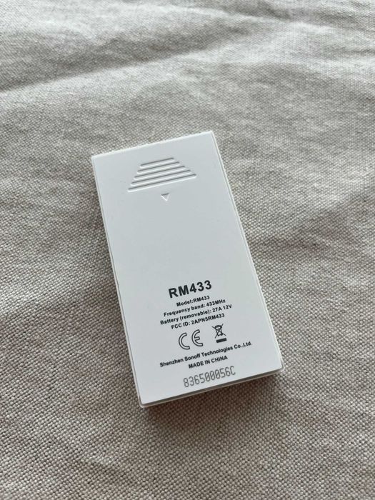 Controlo remoto Sonoff RM433