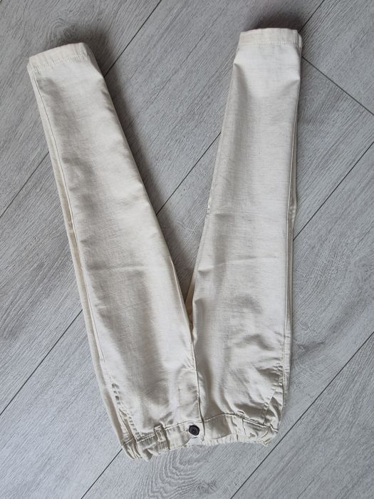 Cieniutkie lniane spodnie